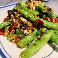 OmniPork sautéed string beans  at River 川之源 in Hong Kong Island