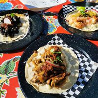 3 vegan quesadillas at Taquería La Lupe Alameda in Sevilla