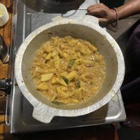 pineapple curry  at Priya's Cooking School in Ella