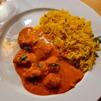 My plate :) at MahaRana Indian Ayurvedic Restaurant in Budapest