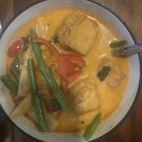Red curry (specified vegan with tofu)  at Blue Moon in Attleboro