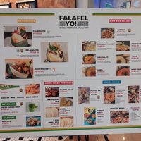 Menu as of 12/2021 at Falafel Yo in Quezon City