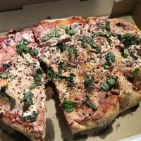 V diavola with v cream   at Gusto Pinsa Romana in San Francisco