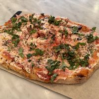 Vegan Diavola  at Gusto Pinsa Romana in San Francisco