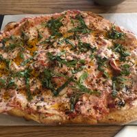 Vegan Diavola at Gusto Pinsa Romana in San Francisco