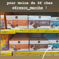 Des petits chocolats accidentellement vegans (sauf ceux à la noix de coco) at Fresco Marché. in Clichy