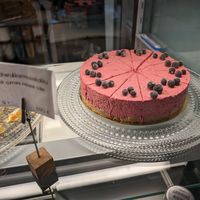 Blackberry mousse cake at Jolie Lounge & Café in Aekaeslompolo