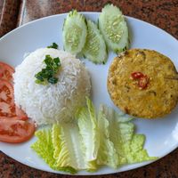 Rice with meatloaf ($10) at Thuong An lac in Honolulu