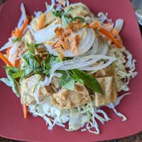 Plate part of the Duck Noodle Soup with Bamboo Shoots (this plate of food is amazing!!!  so yummy we came back for it again during our week-long trip!) at Thuong An lac in Honolulu