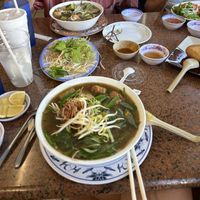 Bún mǎm fermented soup   at Thuong An lac in Honolulu