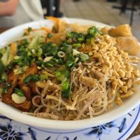 Vermicelli with pork and rolls at Thuong An lac in Honolulu