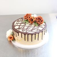 Cage Mocha wedding cake  at CupKate in Milwaukee