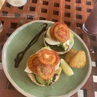 Came back a second time here! Pesto, avo, mozzarella and tomato seeded bagel! So yummmyyy! Also a mixed berry smoothie so good too! 350 baht for the bagel an smoothie so worth it!  at Patcharee French Bakery in Ao Nang