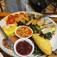 Vegan breakfast platte  at Patcharee French Bakery in Ao Nang