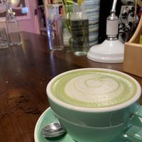 Best Matcha Latte with Oat Milk!   at Patcharee French Bakery in Ao Nang