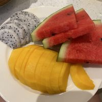 Fresh fruit that came with the vegan breakfast  at Patcharee French Bakery in Ao Nang