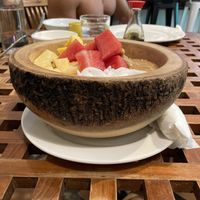 Huge açaí bowl  at Patcharee French Bakery in Ao Nang