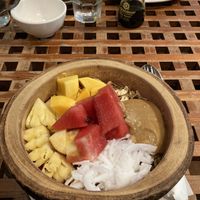 Huge açaí bowl  at Patcharee French Bakery in Ao Nang