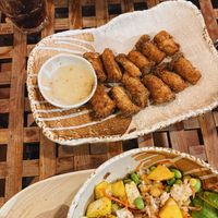 deep fried mushrooms  at Patcharee French Bakery in Ao Nang