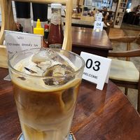 Oat latte at Patcharee French Bakery in Ao Nang