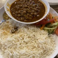 Chole Chagall with rice  at Indiyskiy Restoran Masala in Minsk