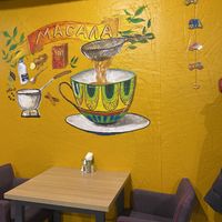 Cute mural   at Indiyskiy Restoran Masala in Minsk
