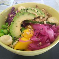 Vegetarian poke at Ananás Brunch in Sevilla