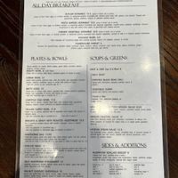 Menu at 23rd at Harlow - 23rd Ave in Portland