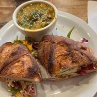 Bahn mi with a side of curryy  at Harlow - 23rd Ave in Portland