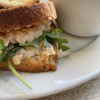 Chickpea “tuna” salad/ carrot ginger soup   at Harlow - 23rd Ave in Portland