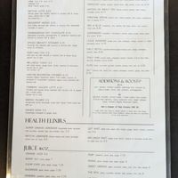 Menu at Harlow - 23rd Ave in Portland
