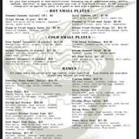 Menu  at Miso Good Ramen in Santa Rosa