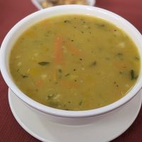 Soup from menu del Dia at Salud y Vida in Huaraz