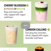 Spring menu vegan options  at Gregory's Coffee in Melville