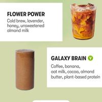 Spring menu vegan options (not flower power)  at Gregory's Coffee in Melville