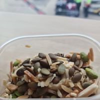 Hummus and pepitas at MEL - Earl Canteen - T3 in Melbourne