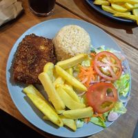 Tofu empanado at Refúgio Veg in Rio De Janeiro