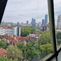 Outside patio at LN Fortunate Coffee in Shanghai