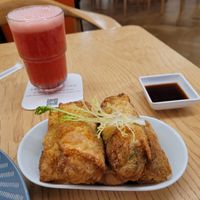 Bean curd roll at LN Fortunate Coffee in Shanghai