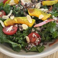 Kale salad with pumpkin   at LN Fortunate Coffee in Shanghai