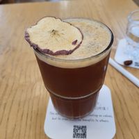 Americano with applejuice and jasmine tea - tasty at LN Fortunate Coffee in Shanghai