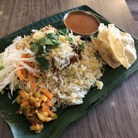 Dum Briyani at Gokul Vegetarian Restaurant - Fortune Centre in Central Singapore