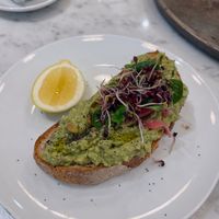 Avocado toast  at Station Service in Rouen