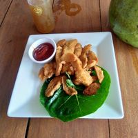 Pork - so good at JaJa's Restaurant Thai Vegan in Koh Phangan