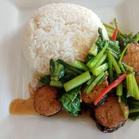 Homemade fish at JaJa's Restaurant Thai Vegan in Koh Phangan