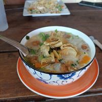 Tom yum with soup at JaJa's Restaurant Thai Vegan in Koh Phangan