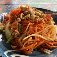 Papaya salad  at JaJa's Restaurant Thai Vegan in Koh Phangan