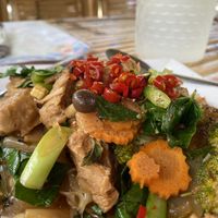 Fat Noodles ฿80  at JaJa's Restaurant Thai Vegan in Koh Phangan