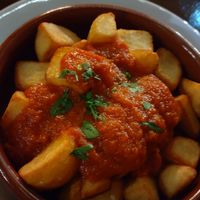 Papas Bravas at El Saloon in Gran Canaria