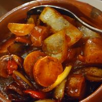 Curry Sausage at El Saloon in Gran Canaria